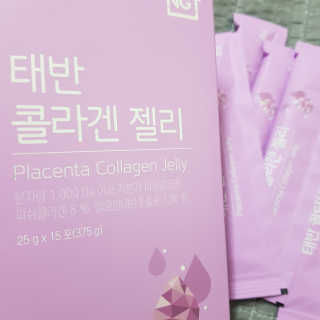네츄럴굿띵스 태반 콜라겐 젤리 15포 — 5점을 준 리뷰어가 2019년 6월 올린 사용 사진
