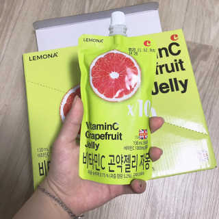 푸드마스터그룹 레모나 비타민C 곤약젤리 2종 — 4.5점을 준 리뷰어가 2019년 4월 올린 사용 사진