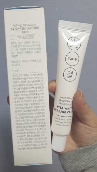 [버진팜스] 광톤결 3단케어 - 비타화이트 깨죽크림 — 5점을 준 리뷰어가 2019년 11월 올린 사용 사진