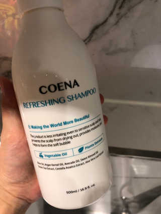 코에나샴푸 500ml — 5점을 준 리뷰어가 2019년 8월 올린 사용 사진