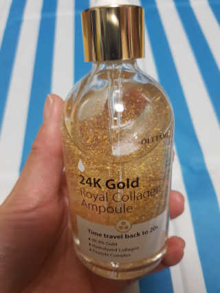 오르템 24K 골드 로얄 콜라겐 앰플 — 5점을 준 리뷰어가 2019년 10월 올린 사용 사진