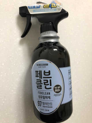 더블유드레스룸 페브클린 500ml — 4.67점을 준 리뷰어가 2018년 11월 올린 사용 사진