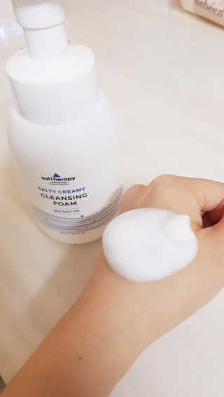 솔테라피 솔티 크리미 클렌징폼 300ml — 5점을 준 리뷰어가 2019년 4월 올린 사용 사진