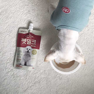 [빙그레] 에버그로 생유산균 1봉（10포입）+펫밀크2팩 — 4.5점을 준 리뷰어가 2019년 5월 올린 사용 사진