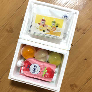 데르뜨 떠먹는 과일 3종, 짜먹는 과일 2종 총 10개 체험 — 5점을 준 리뷰어가 2020년 3월 올린 사용 사진