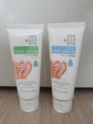 (주)에네스티 에네스티 수안수 실크스킨 풋크림 1+1 — 4점을 준 리뷰어가 2019년 11월 올린 사용 사진