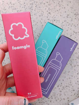 폼글 I foamgle [폼글] 거품가글 50ml 3종 - 민트, 라벤더, 라즈베리 — 4.5점을 준 리뷰어가 2019년 11월 올린 사용 사진