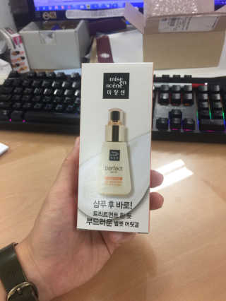 미쟝센 퍼펙트 베이스업 에센스 — 5점을 준 리뷰어가 2017년 8월 올린 사용 사진