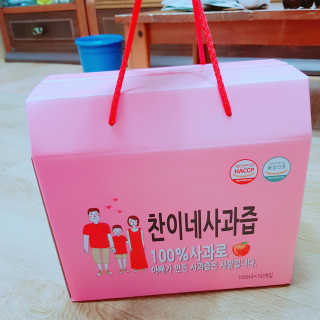 찬이네과수원 찬이네_사과즙 1BOX 50개입 — 5점을 준 리뷰어가 2018년 3월 올린 사용 사진