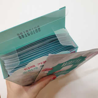 비알티씨 V10 파우더 클렌징 티백 2종 — 5점을 준 리뷰어가 2019년 2월 올린 사용 사진
