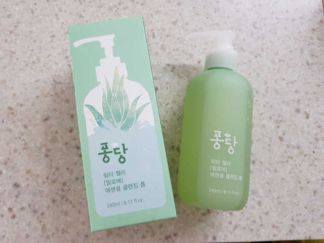 퐁당 워터젤리 알로에 에센셜 클렌징폼 리뷰 사진