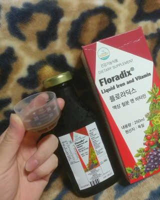 살루스 플로라딕스 액상 철분 앤 비타민 — 5점을 준 리뷰어가 2019년 7월 올린 사용 사진