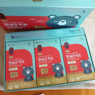 한삼근 블랙라벨 CJ헬스케어 한삼근 키즈 면역대장 2단계 — 5점을 준 리뷰어가 2019년 10월 올린 사용 사진