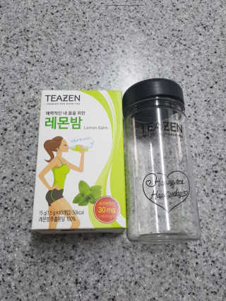 티젠 레몬밤 + 마이보틀 — 5점을 준 리뷰어가 2018년 7월 올린 사용 사진