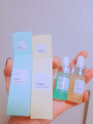 클리앳 x 클리앳 콜라겐+하이드라 컨센트레이트앰플 각 12ml — 3.17점을 준 리뷰어가 2018년 3월 올린 사용 사진