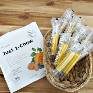 [펫토리아] 한입뚝딱 혼합 덴탈츄 Just 1-Chew — 5점을 준 리뷰어가 2020년 2월 올린 사용 사진