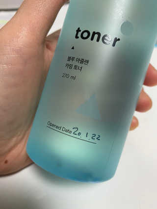 헤이톡 블루 아줄렌 카밍 토너 — 5점을 준 리뷰어가 2020년 1월 올린 사용 사진