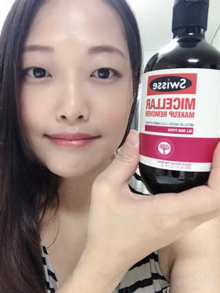 SWISSE 스위스 미셀라 메이크업 리무버 — 5점을 준 리뷰어가 2019년 12월 올린 사용 사진