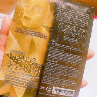 엔오에이치제이 인트라셀 24K 골드 테라피 마스크팩 — 4점을 준 리뷰어가 2016년 8월 올린 사용 사진