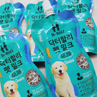 닥터할리펫밀크 8종 — 5점을 준 리뷰어가 2019년 10월 올린 사용 사진