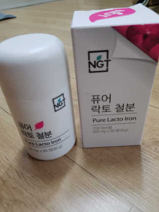네츄럴굿띵스 퓨어 락토 철분 60일분 — 4.67점을 준 리뷰어가 2018년 1월 올린 사용 사진