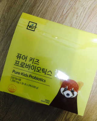 네츄럴굿띵스 퓨어 키즈 프로바이오틱스 60포 — 4점을 준 리뷰어가 2018년 1월 올린 사용 사진