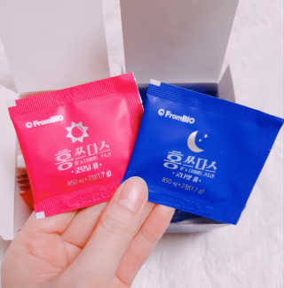 프롬바이오 홍쓰다스 아침,저녁 맞춤형 다이어트식품 14포+14포 — 5점을 준 리뷰어가 2020년 3월 올린 사용 사진