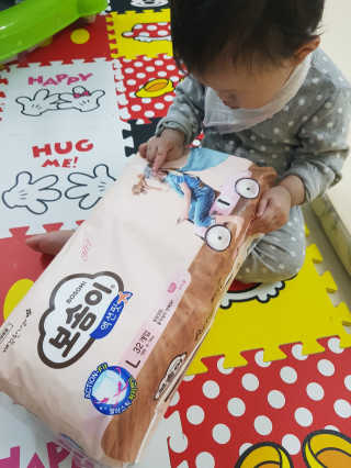 보솜이 액션핏 팬티형 — 5점을 준 리뷰어가 2019년 3월 올린 사용 사진