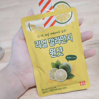 장수농가 리얼깔라만시 원샷 50ml 10팩+보틀 — 5점을 준 리뷰어가 2019년 5월 올린 사용 사진