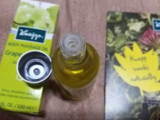 [크나이프] 그레이프씨드 슬리밍 마사지오일 100ml — 4.5점을 준 리뷰어가 2019년 8월 올린 사용 사진