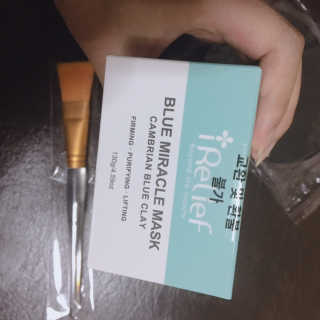 아이릴리프 블루 미라클 마스크 130g — 5점을 준 리뷰어가 2019년 7월 올린 사용 사진