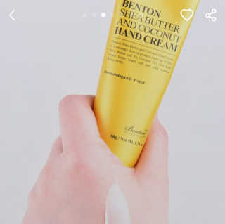 벤튼 시어 버터와 코코넛 핸드 크림 — 4.17점을 준 리뷰어가 2018년 12월 올린 사용 사진