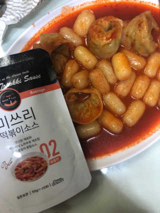 미쓰리떡볶이 just 10 min 패키지 — 4.33점을 준 리뷰어가 2018년 5월 올린 사용 사진