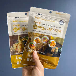 MCP 하이몰 마법의치킨가루2봉랜덤 + 코코넛허니버터2봉 — 5점을 준 리뷰어가 2020년 3월 올린 사용 사진