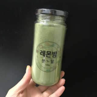 초능력 국내산 레몬밤 분말 — 3점을 준 리뷰어가 2019년 9월 올린 사용 사진