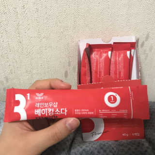 레인보우샵 올인원세탁세제,베이킹소다 스틱포6개입+세탁조클리너 — 5점을 준 리뷰어가 2018년 4월 올린 사용 사진