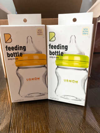 유비맘 신생아젖병 120ml 트리플팩_ 젖꼭지 포함 — 5점을 준 리뷰어가 2020년 3월 올린 사용 사진