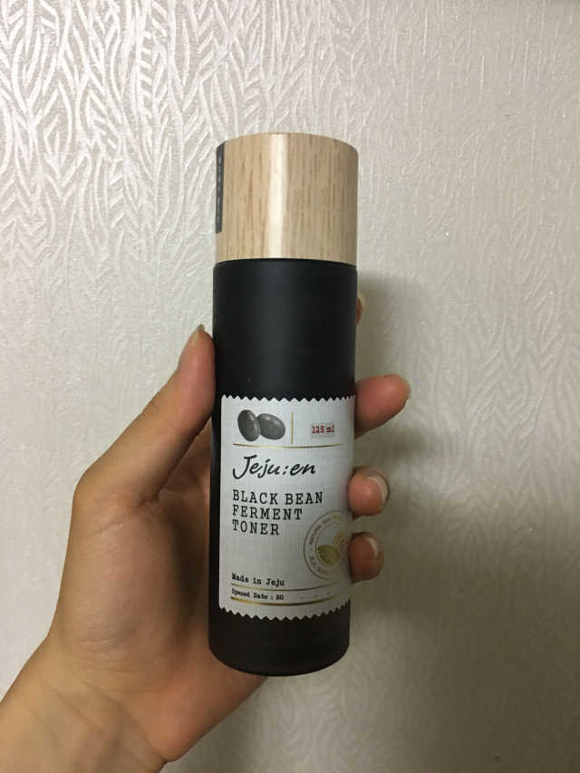 제주엔 동안 발효 서리태 토너 리뷰 사진