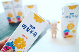 매일우유 멸균 매일우유 저지방 2프로 멸균 핑크퐁 에디션 6입 — 5점을 준 리뷰어가 2018년 1월 올린 사용 사진