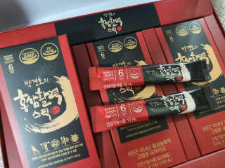 메이준뉴트리 박경호의 홍삼활력스틱 10ml x 30포 — 5점을 준 리뷰어가 2020년 2월 올린 사용 사진