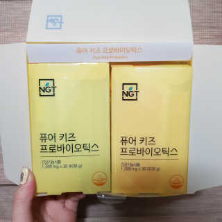 네츄럴굿띵스 퓨어 키즈 프로바이오틱스 60포 — 4점을 준 리뷰어가 2019년 5월 올린 사용 사진