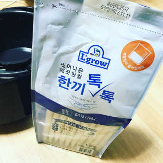 L'grow (엘그로) L'grow(엘그로) 씻어나온 한끼톡톡쌀! — 4점을 준 리뷰어가 2017년 12월 올린 사용 사진