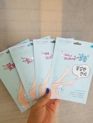 꽃보다청춘 꽃길만걷자 종아리패치 — 3점을 준 리뷰어가 2018년 5월 올린 사용 사진