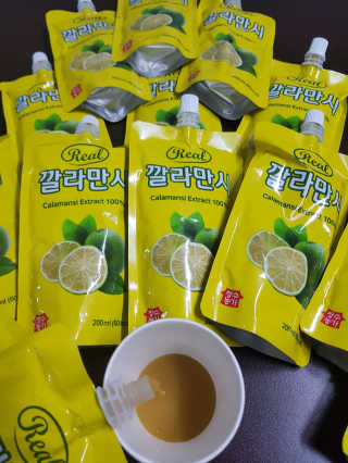 장수농가 리얼깔라만시 — 4.5점을 준 리뷰어가 2018년 4월 올린 사용 사진