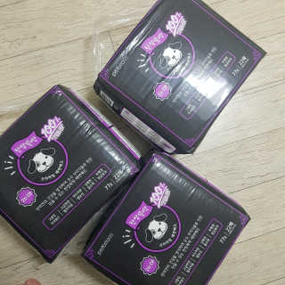 펫토리아 한장뚝딱 NEW 프리미엄 국내산 배변패드 — 5점을 준 리뷰어가 2019년 5월 올린 사용 사진