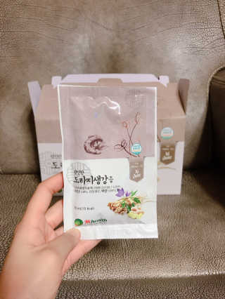 [하이헬스] 환절기에 좋은 참진한 도라지생강즙 30포 — 5점을 준 리뷰어가 2019년 11월 올린 사용 사진