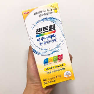센트룸 아쿠아비타 레몬향, 딸기향 — 5점을 준 리뷰어가 2019년 6월 올린 사용 사진
