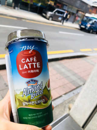 마이카페라떼 말차 아몬드브리즈 7개입 — 3점을 준 리뷰어가 2019년 11월 올린 사용 사진