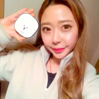 딜라잇18 I.U 화이트닝 팡 선쿠션 — 5점을 준 리뷰어가 2016년 12월 올린 사용 사진