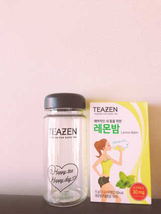 티젠 레몬밤 + 마이보틀 — 3.5점을 준 리뷰어가 2018년 7월 올린 사용 사진